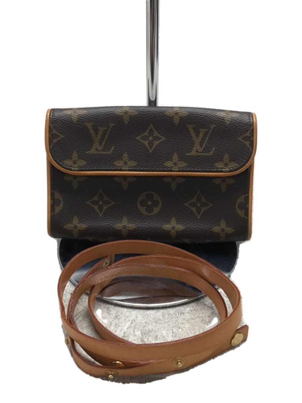 Louis Vuitton Monogram Pochette Florentine signature brown